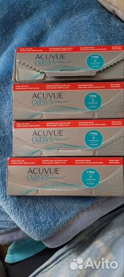 Линзы однодневные,4 коробки