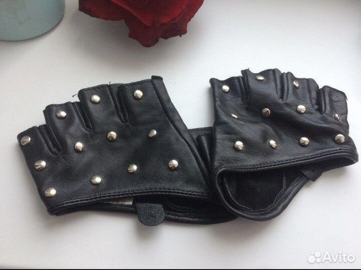 Перчатки кожаные