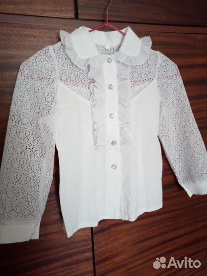 Блузка школьная 34 р-р