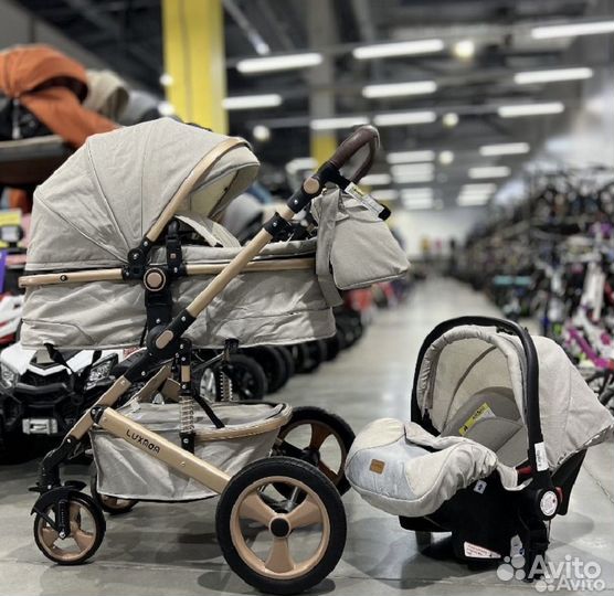 Коляска 3 в 1 Luxmom 518, трансформер