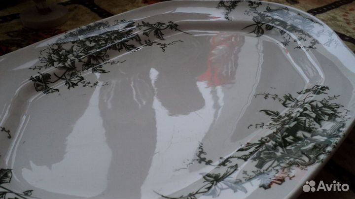 Антикварное блюдо М.С.Кузнецов Царизм