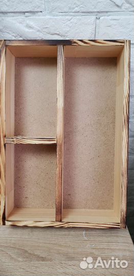 Коробка подарочная деревянная