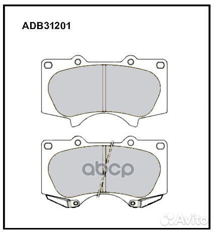 Колодки торм. передние mitsubishi Pajero 4 (07)