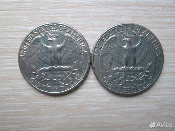 Монеты евро и США