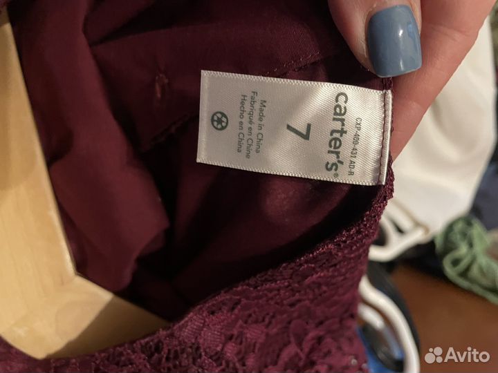 Платье Carters 7 лет