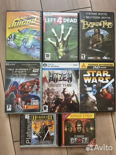 Диски с компютерными играми, лотом