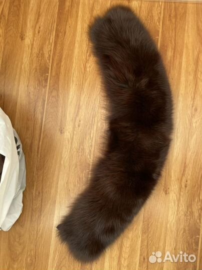 Воротник песец коричневый