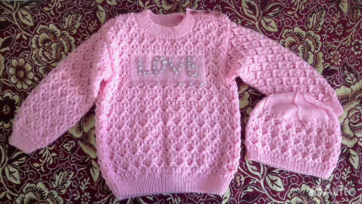 Кофта с шапочкой для девочки