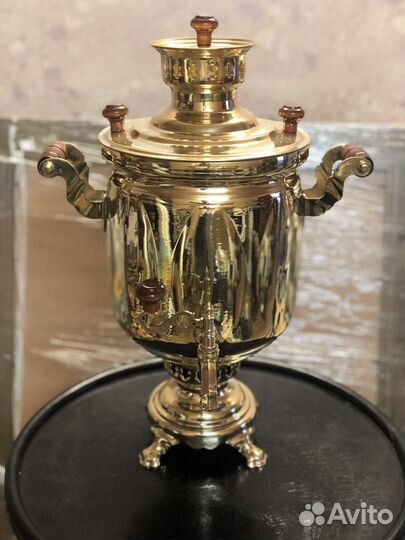 Самовар советский угольный Дубовые листья