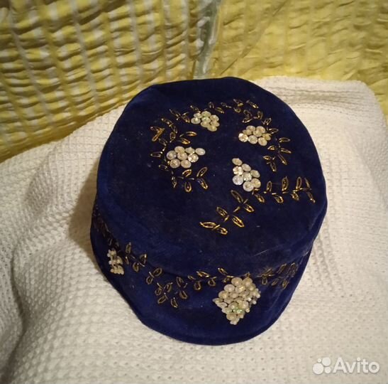 Тюбетейка женская, бархат. Р-р 54