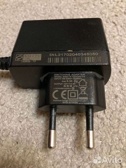 Блок питания 12v 0.5 А