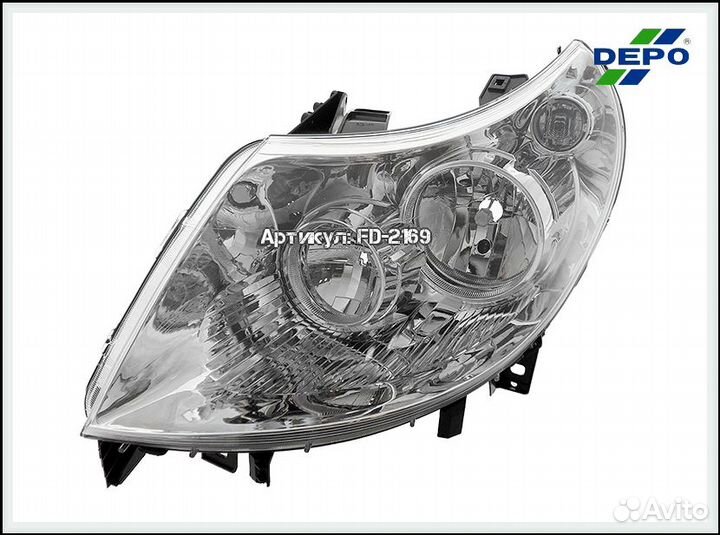 Фара левая с регулирующим Peugeot Boxer