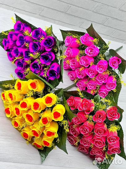 Искусственные цветы розы