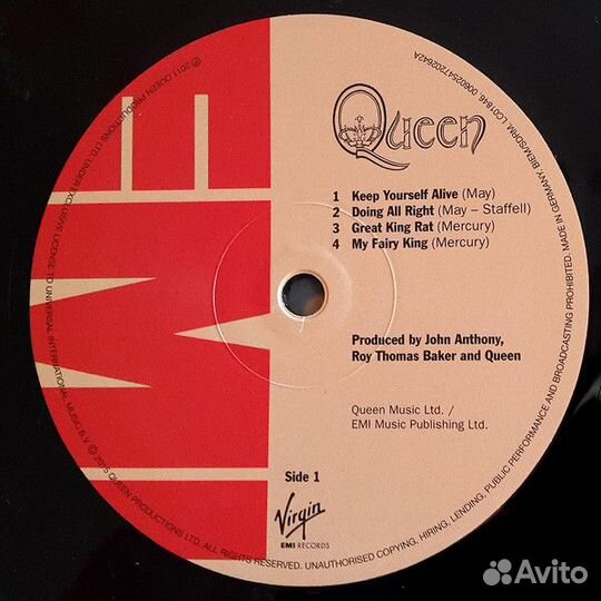 Виниловая пластинка Queen, Queen