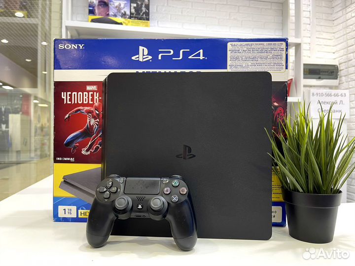 Sony PS4 Slim 1TB +гаратнтия идеал
