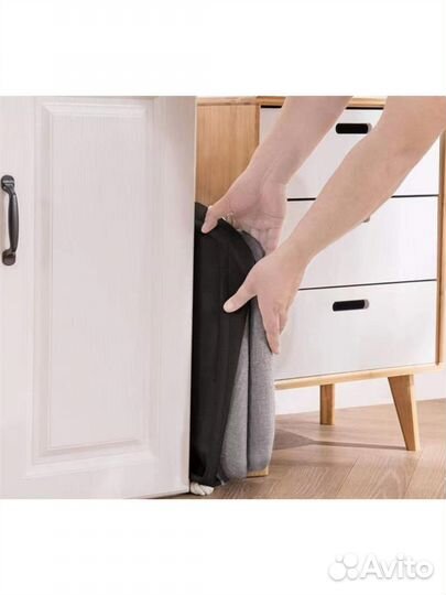 Корзина для хранения белья с крышкой и мешком