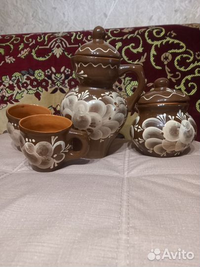 Рамонская керамика сервиз,набор белый букет