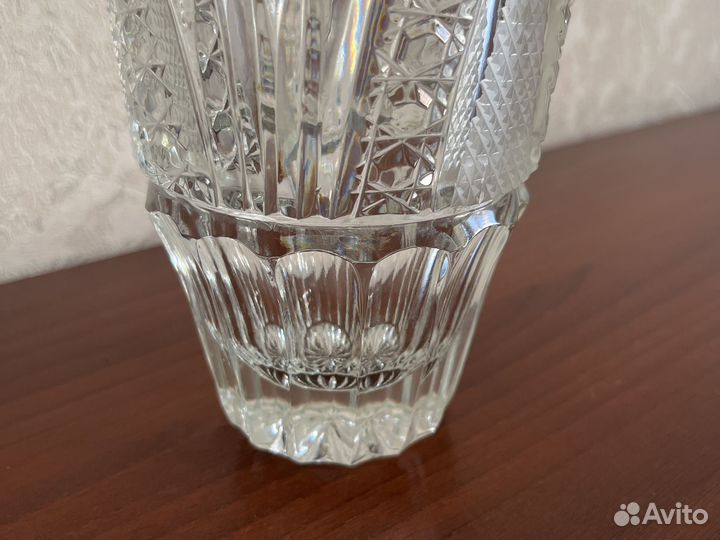 Хрустальная ваза для цветов 20,5 см