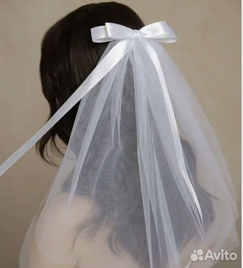 Фата с бантом