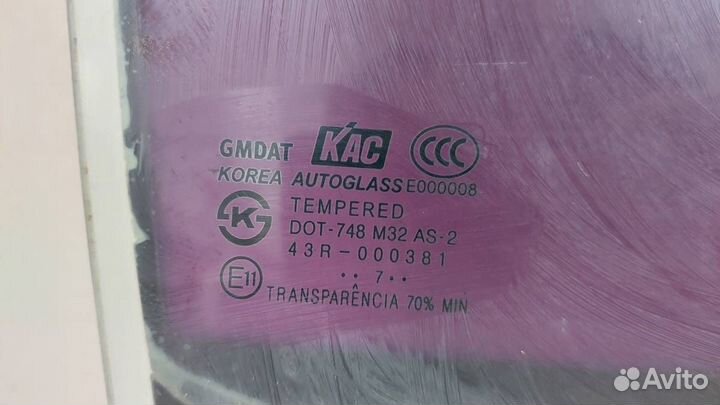 Стекло двери задней правой Chevrolet Lacetti J200