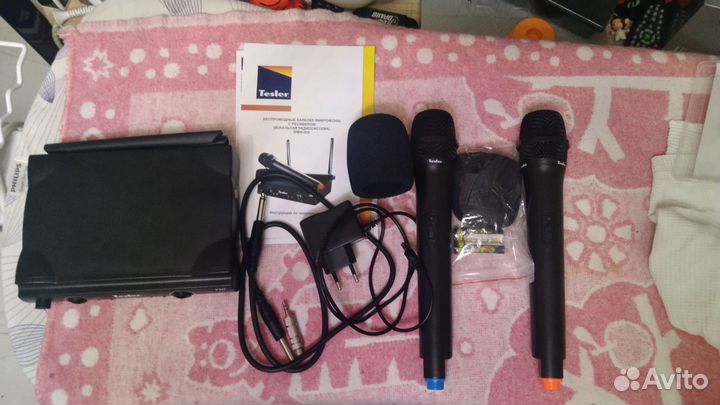 Беспроводные караоке микрофоны Tesler wms-320