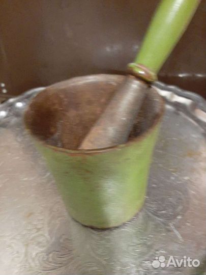 Ступка с пестиком чугунная