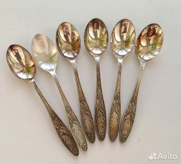 Ложки десертные мельхиор СССР новые