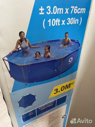 Каркасный бассейн 305*76см с фильтр-нассосом