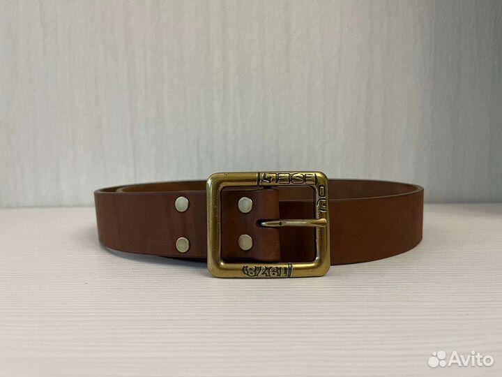 Ремень кожаный ручной работы