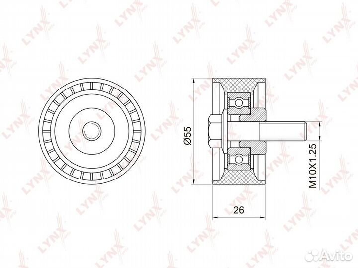 Ролик обводной ремня грм