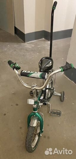Велосипед детский с родительской ручкой