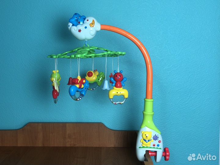 Музыкальный мобиль/каруселька на кроватку Потеша