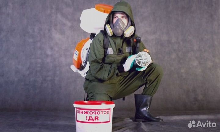 Обработка от клопов, тараканов, кротов, клещей