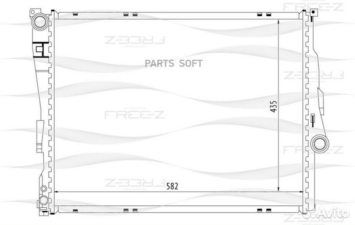 Радиатор охлаждения BMW 1(E81,E82,E87,E88) / 3(E46