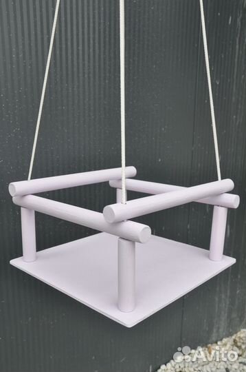 Качели детские подвесные деревянные