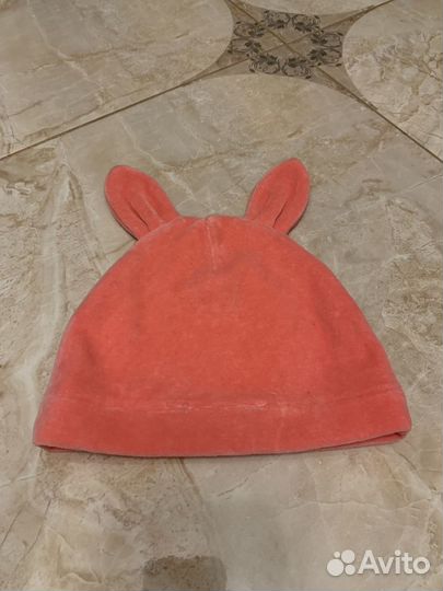Шапочка велюровая 9-12 мес