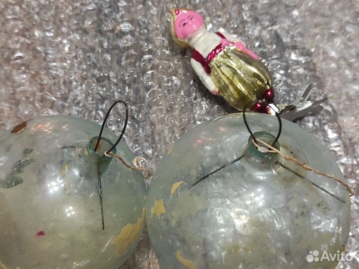 Елочные игрушки СССР под реставрацию