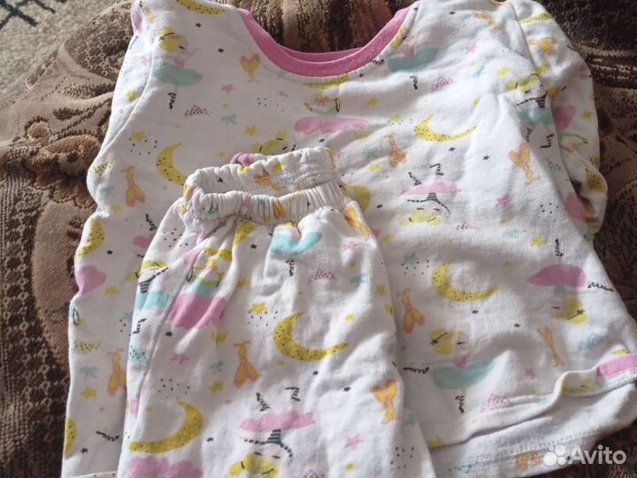 Варежки для девочки 2- 3 года + пижамки