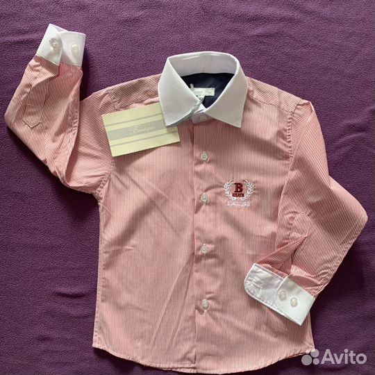 Рубашка на мальчика в полоску. Boutigue boy. 98см
