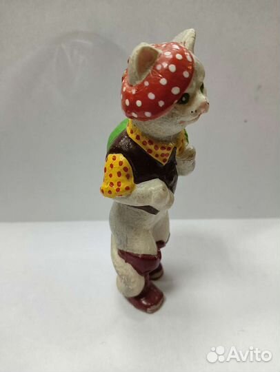 Кот Базилио, кот в сапогах колкий пластик СССР