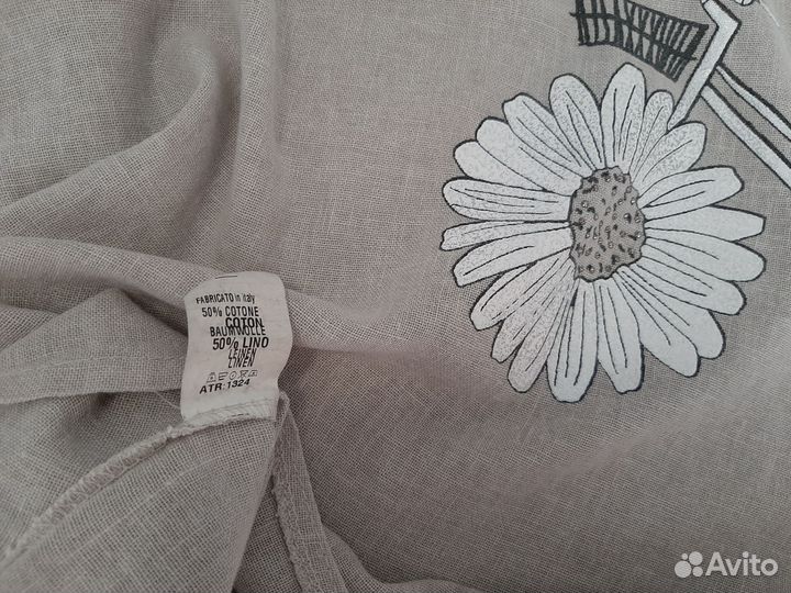 Льняной женский костюм бохо 56-58-60-62 Италия