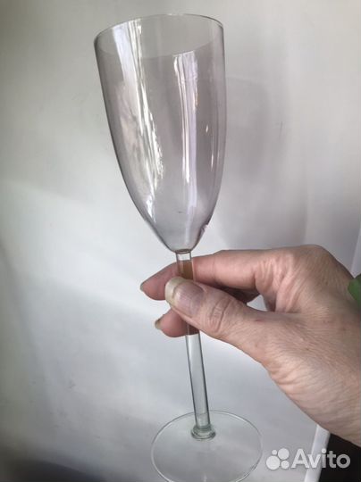 Калининские фужеры, нежно розовые, 22 см