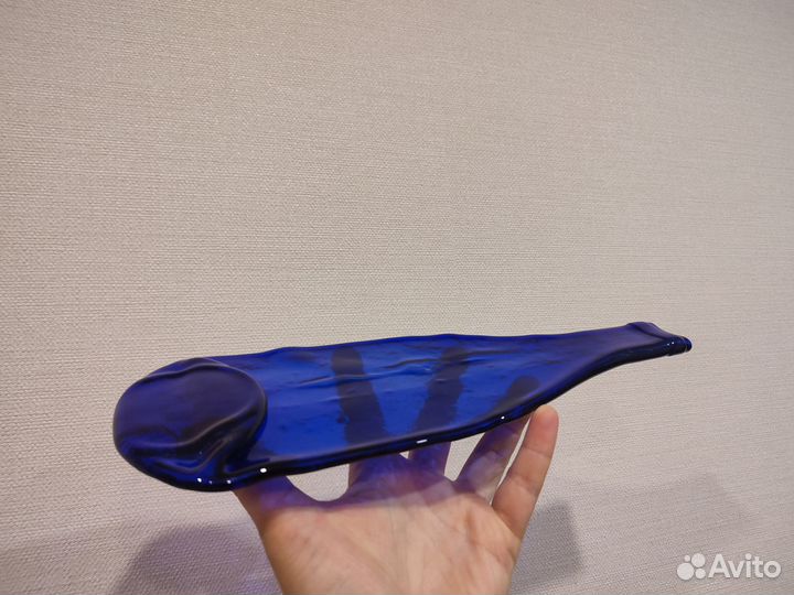 Бутылка расплавленная / фьюзинг, подставка, декор