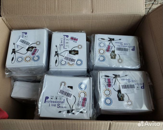 Кольцевая светодиодная LED на прищепке