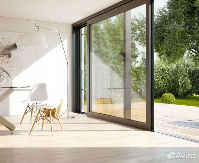 Алюминиевые окна рамы-купе