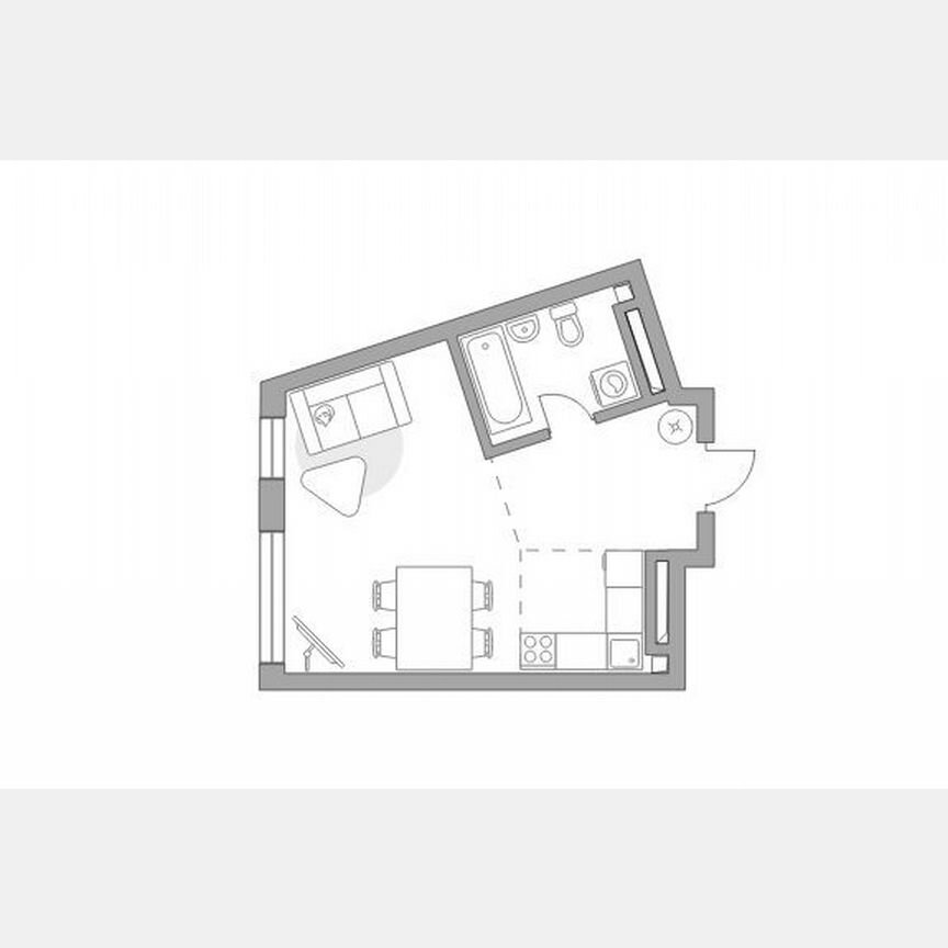 Квартира-студия, 33,3 м², 22/32 эт.