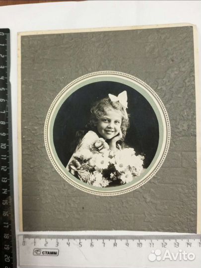 Карточка фото антиквариат редкость портрет