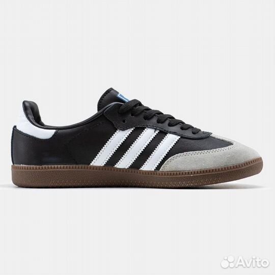 Кеды Кроссовки Adidas Samba Vegan (Black Gum)