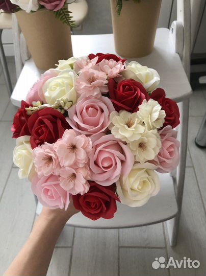 Мыльный букет к 8 марта