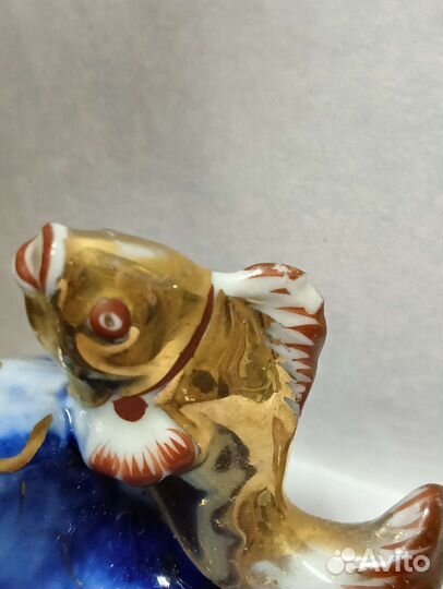 Старик и золотая рыбка Гжель СССР